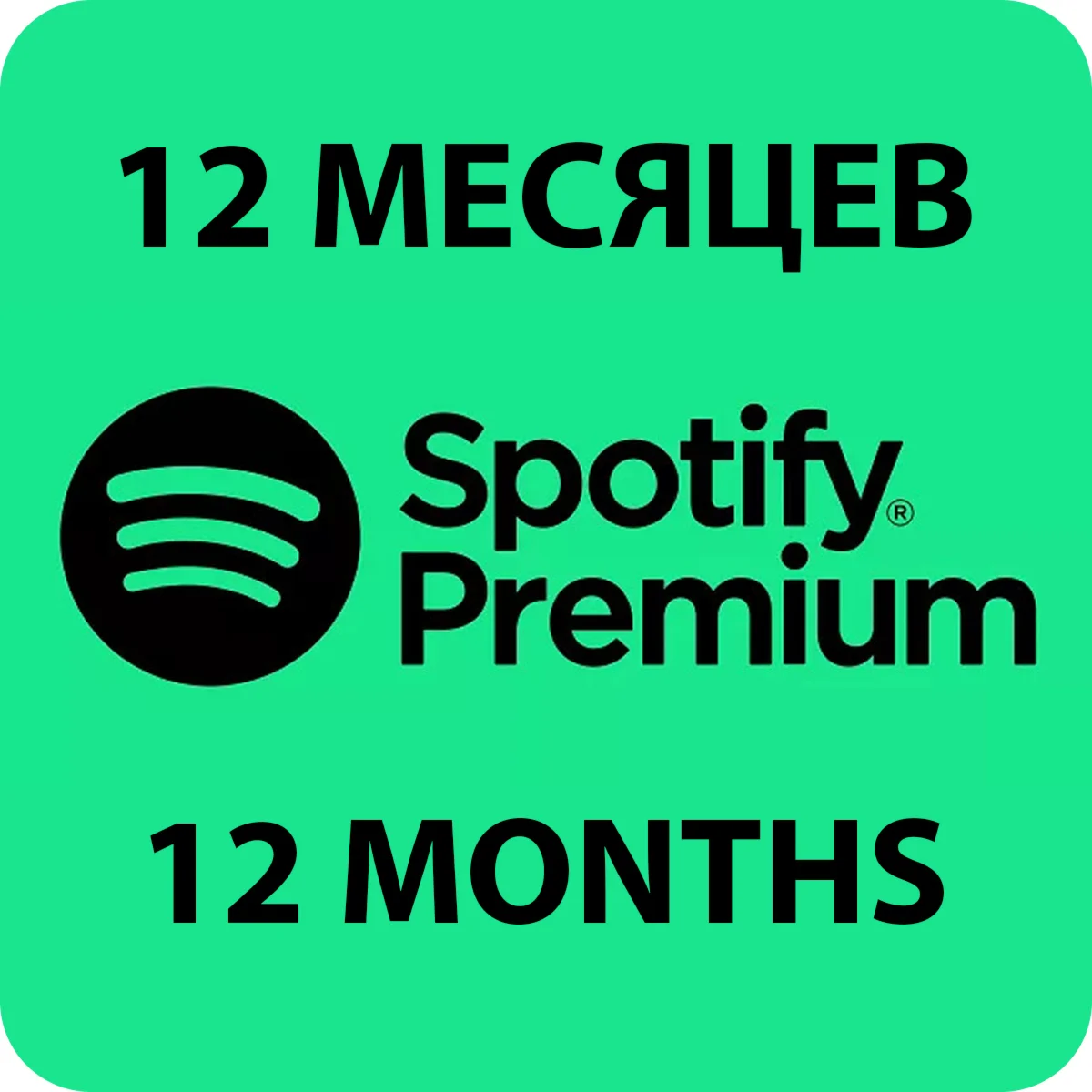 ПЕРСОНАЛЬНАЯ ПОДПИСКА SPOTIFY PREMIUM НА 12 МЕСЯЦЕB