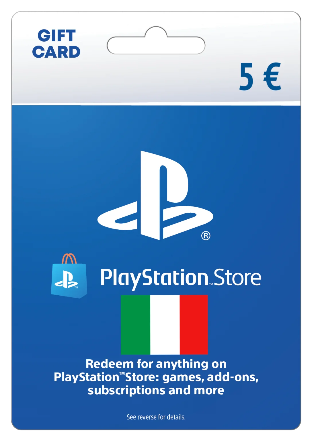 Карта пополнения 5 EURO (PlayStation Store) [IT]