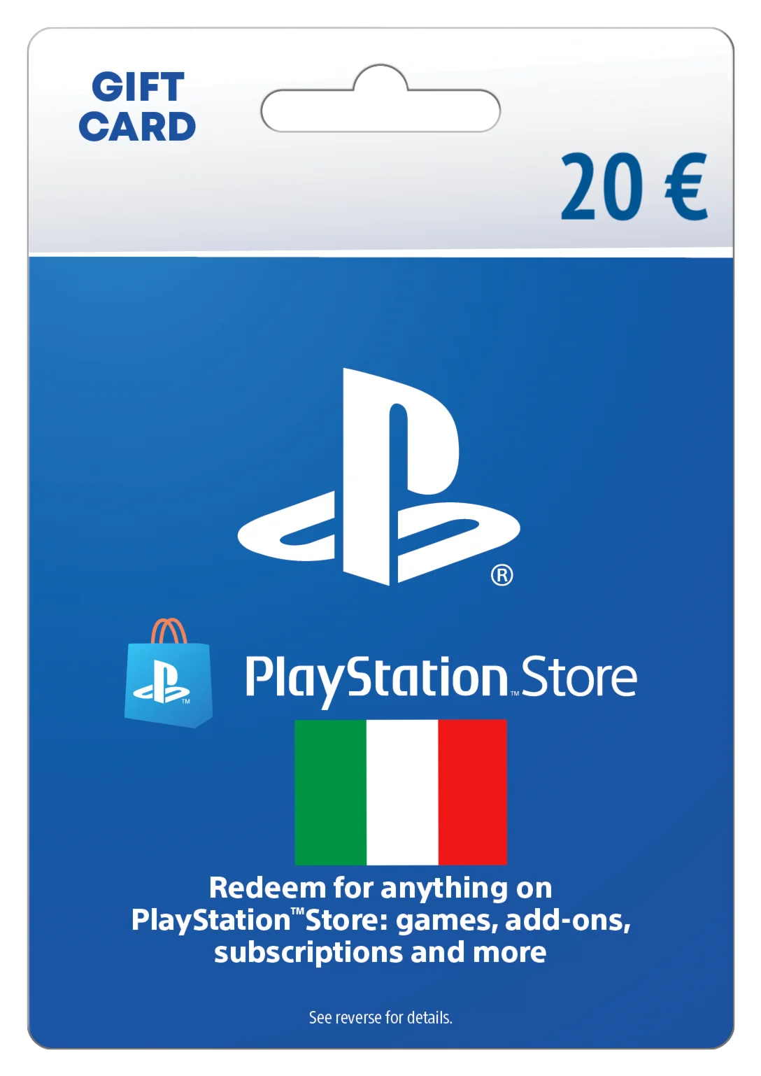 Карта пополнения 20 EURO (PlayStation Store) [IT]