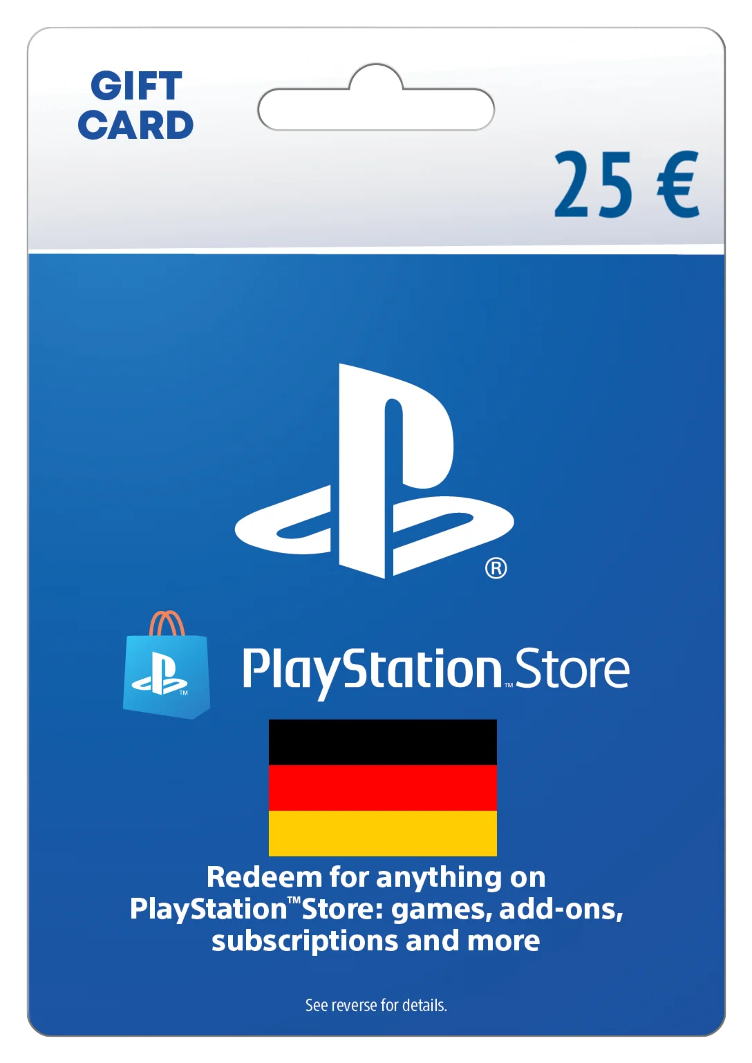 Карта пополнения 25 EURO (PlayStation Store) [DE]