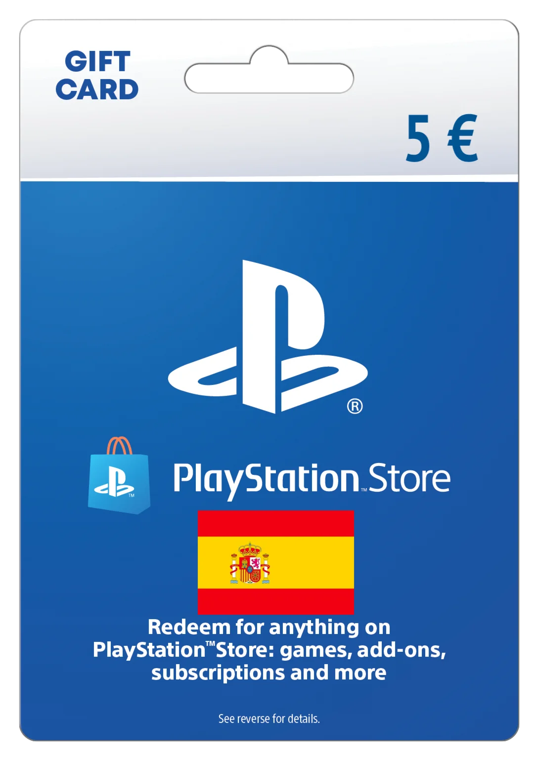 Карта пополнения 5 EURO (PlayStation Store) [ES]