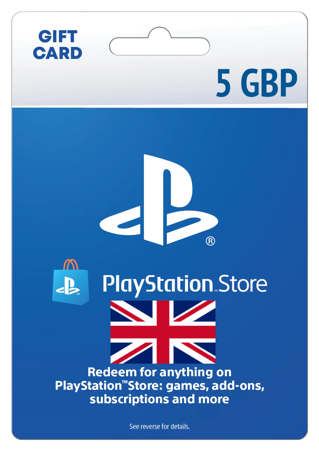Карта пополнения 5 GBP (PlayStation Store) [GB]