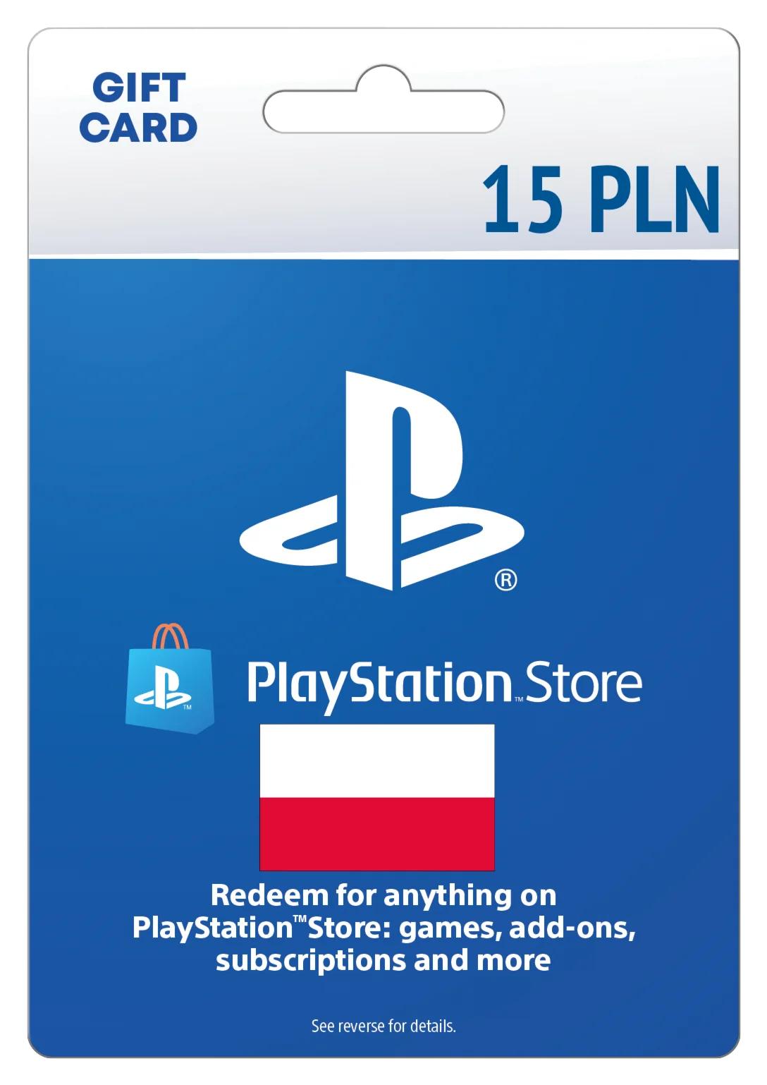 Карта пополнения 15 PLN (PLNayStation Store) [PL]