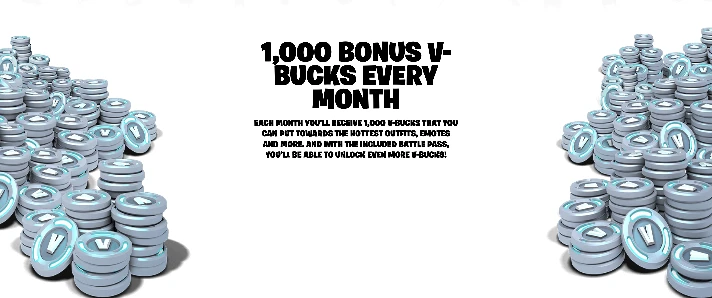 🔥FORTNITE Crew 1 month+Battle Pass + 1000 V-Bucks