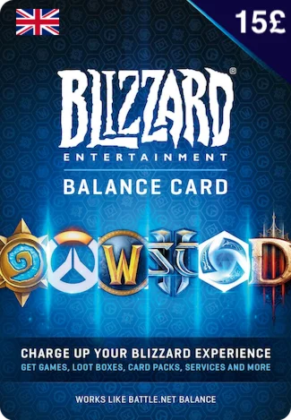 Карта пополнения Blizzard 15 GBP [UK]