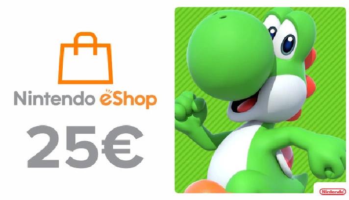 Nintendo eShop 25 Euro top-up (EU) -%