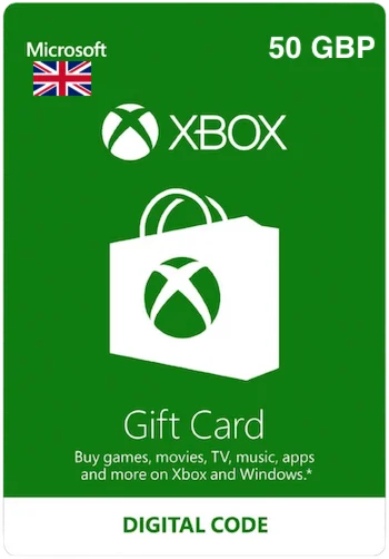 Карта пополнения Xbox Live 50 GBP [UK]