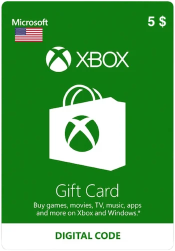 Карта пополнения Xbox Live 5 USD [US]