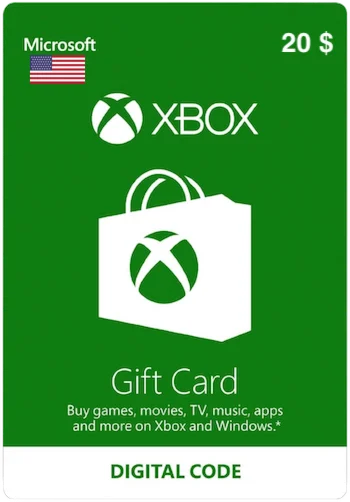 Карта пополнения Xbox Live 20 USD [US]