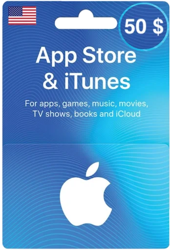 Карта пополнения iTunes/App Store 50 USD [US]