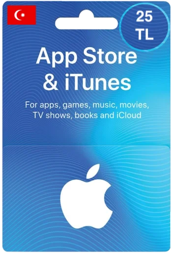 Карта пополнения iTunes/App Store 25 TL [TR]