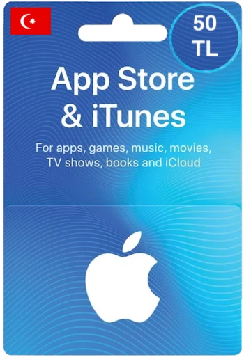 Карта пополнения iTunes/App Store 50 TL [TR]