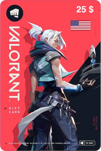 Карта пополнения Valorant point 25 USD [US]
