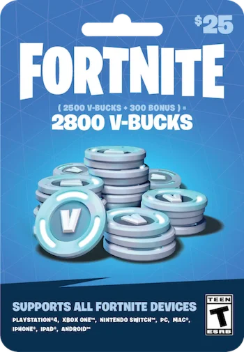 Карта пополнения Fortnite 2800 V BUCKS [GLOBAL]