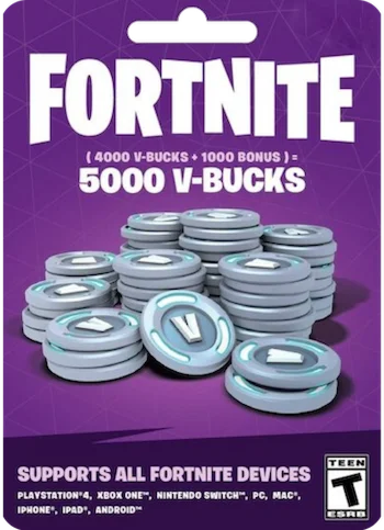 Карта пополнения Fortnite 5000 V BUCKS [GLOBAL]