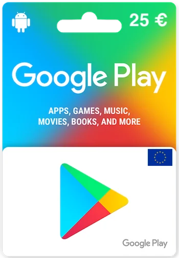 Карта пополнения Google Play 25 EUR [EU]