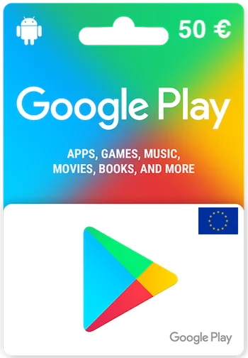 Карта пополнения Google Play 50 EUR [EU]
