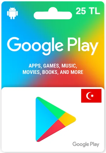 Карта пополнения Google Play 25 TL [TR]
