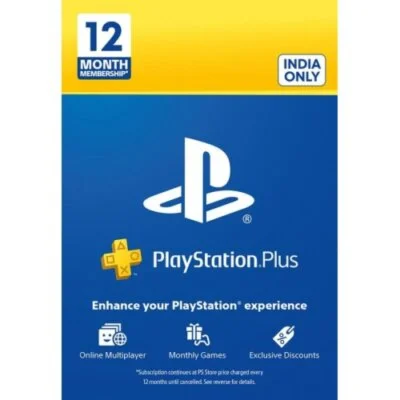 PS PLUS — 365 дней — 12 месяцев (Индия)