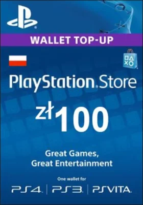 PSN 100 злотых PlayStation Network (Польша)