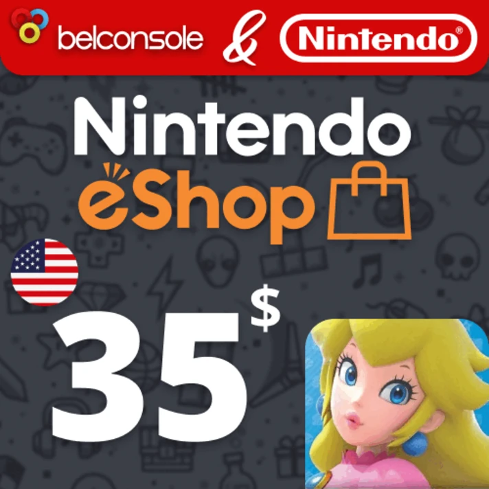 🔶Nintendo eShop 35 $ [ Gift Card ] USA (US) Official