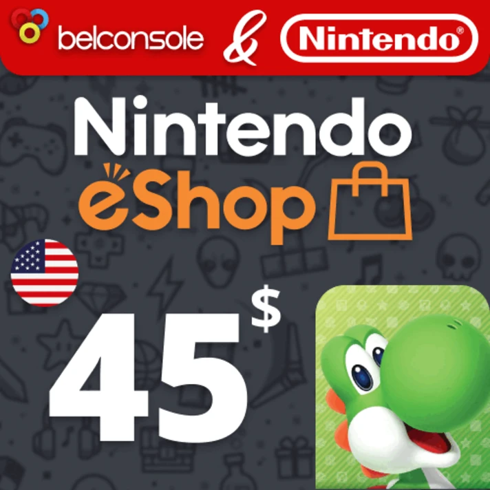 🔶Nintendo eShop 45 $ [ Gift Card ] USA (US)