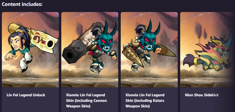 ✔️ Brawlhalla. Xianxia Bundle