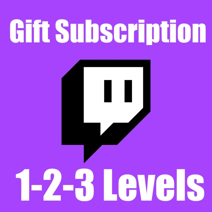 💜 Twitch Gift Subscription \ 1 Level \ 1 -100 Gifts 💜