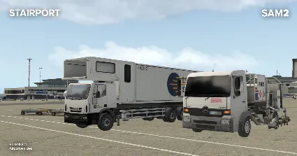 X-Plane 11 - Add-on: SAM AirportVehicles АВТОДОСТАВКА STEAM РОССИЯ