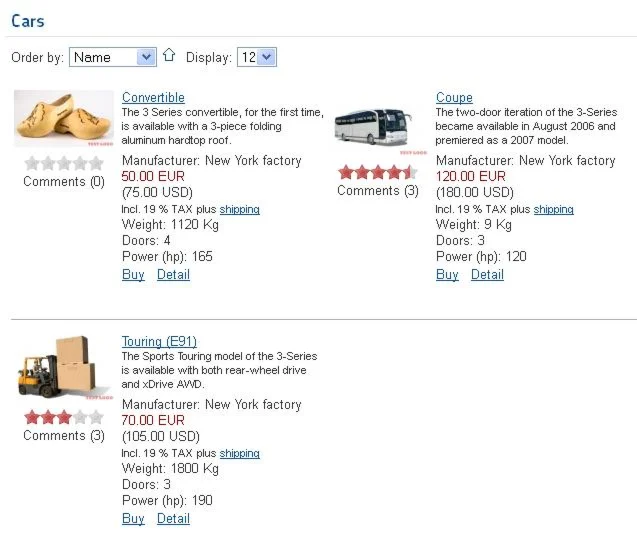 Отображение цены в нескольких валютах для Joomshopping