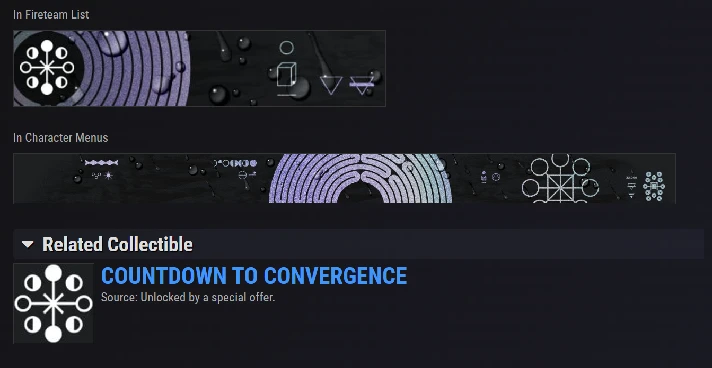 Destiny 2 emblem - COUNTDOWN TO CONVERGENCE