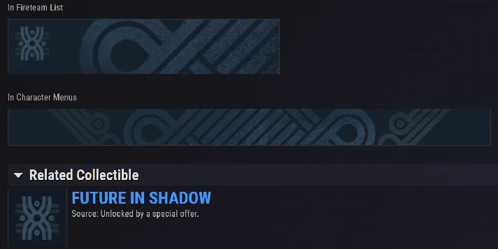 Destiny 2 emblem - FUTURE IN SHADOW