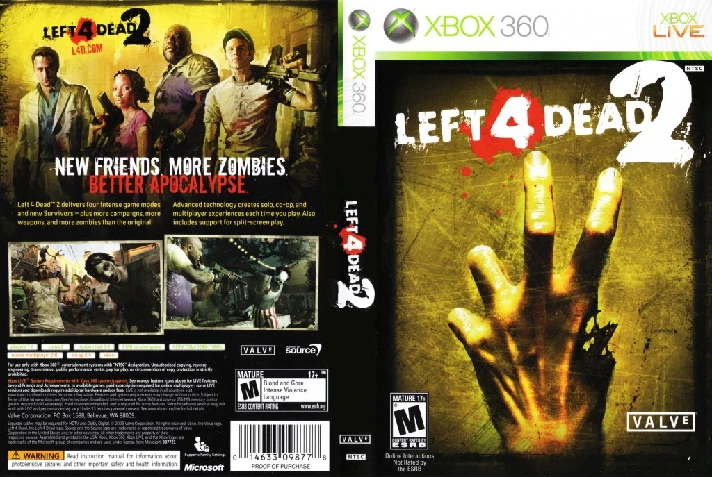 Xbox 360 | SLENDER THE ARRIVAL + LEFT 4 DEAD 2