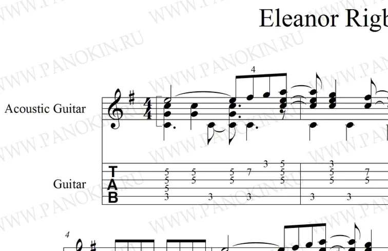 Eleanor Rigby - The Beatles. pdf+gp6