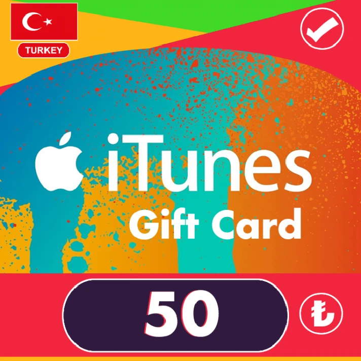 🎁0% FEE🌟 50 TL - ITUNES GIFT CARD (TURKEY)