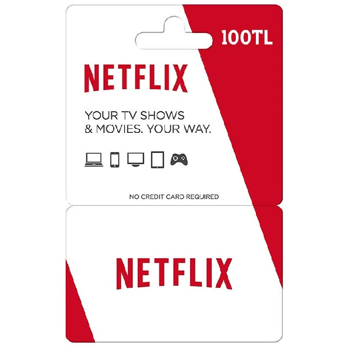 🎁0% FEE🌟 100 TL - NETFLIX GIFT CARD (TURKEY)