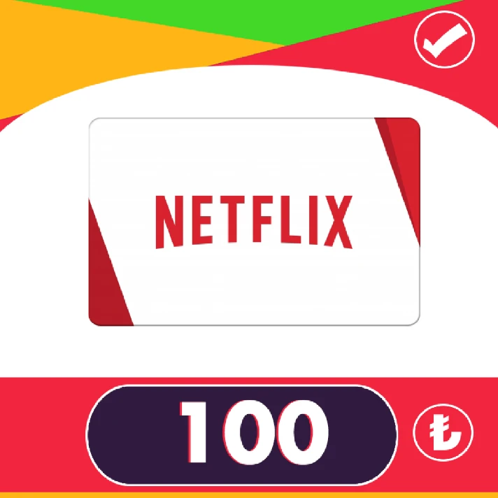 🎁0% FEE🌟 100 TL - NETFLIX GIFT CARD (TURKEY)