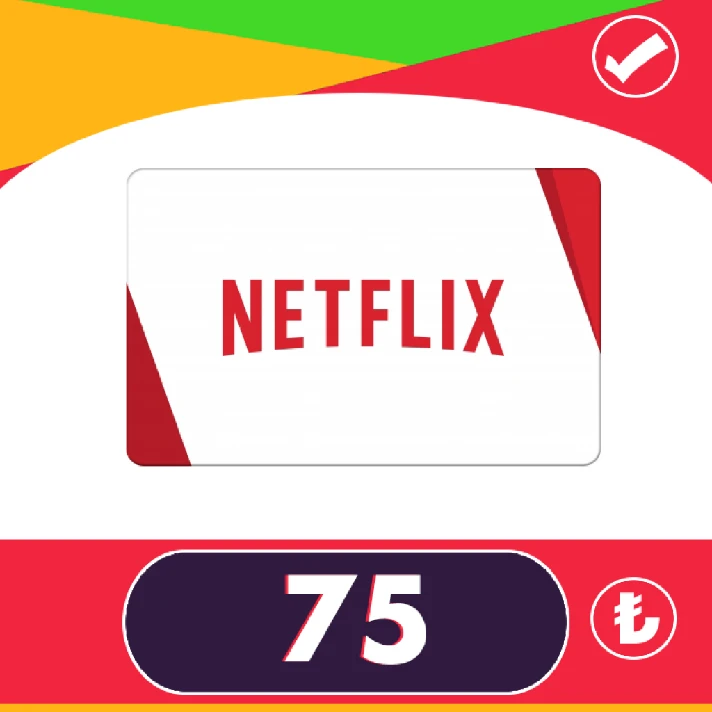 🎁0% FEE🌟 75 TL - NETFLIX GIFT CARD (TURKEY)