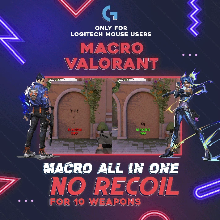 Valorant Macro No Recoil 10in1 | Logitech Mouse ✅