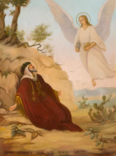 Ангел питает пророка Илию_001(280х377см)
