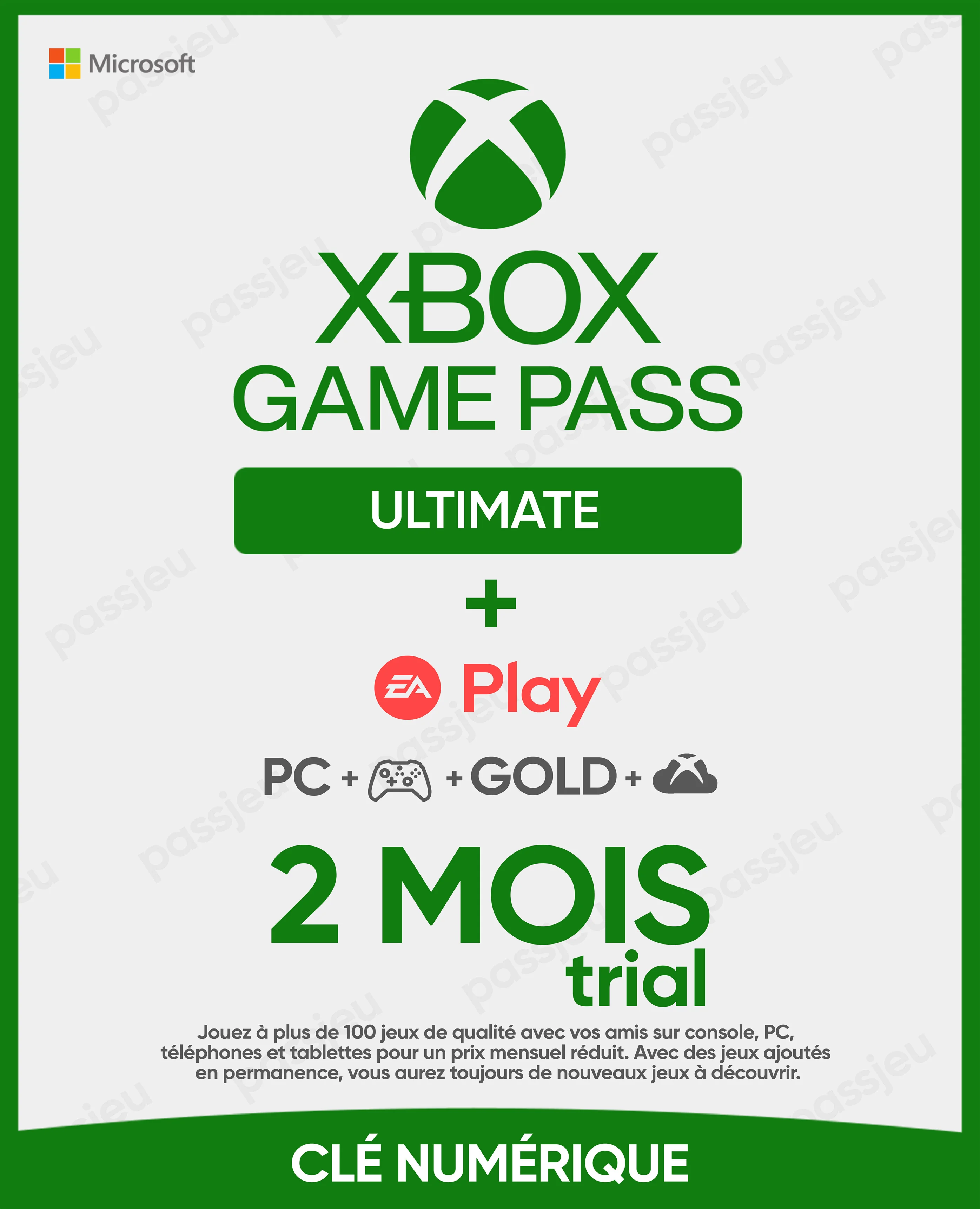 2 Mois Gamepass Ultimate KEY