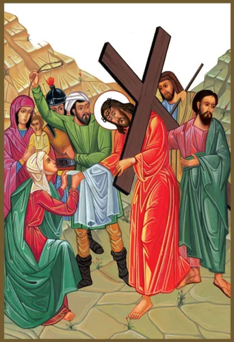 006-Святая Вероника вытирает лицо Иисуса(108х158см)слои