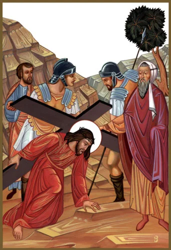 009-Иисус падает в третий раз под Крестом(108х158)слои