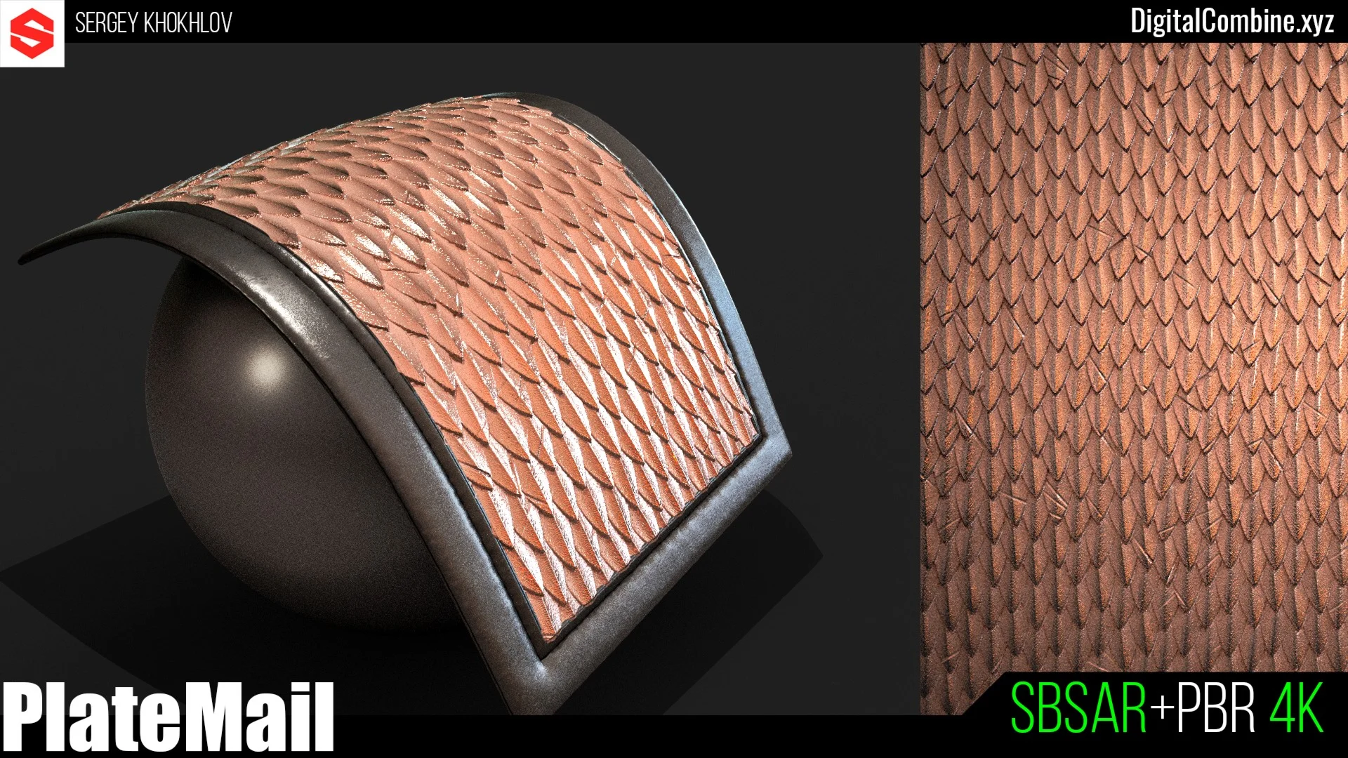 Plate Mail Sbsar+PBR4K