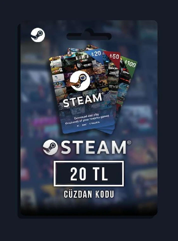 🚩20 TL (Turkey) Refill Code ✅ Gift Card / Steam Wallet