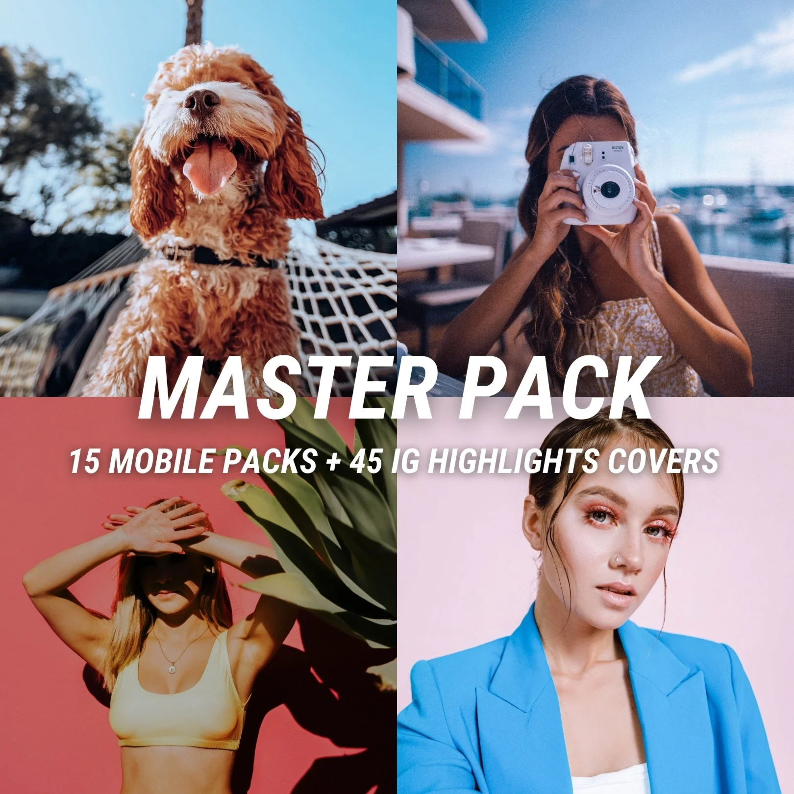 Пресеты для мобильного Lightroom+хайлайты 45шт. 15в1