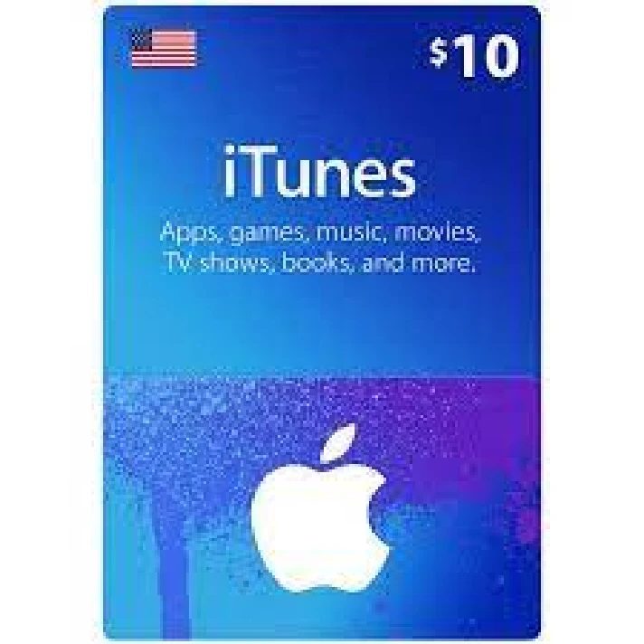 Apple iTunes Gift Card - US$ 10 iTunes Key USA + GIFT