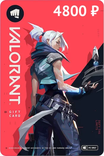 Карта пополнения Валорант Point 4800 RUB
