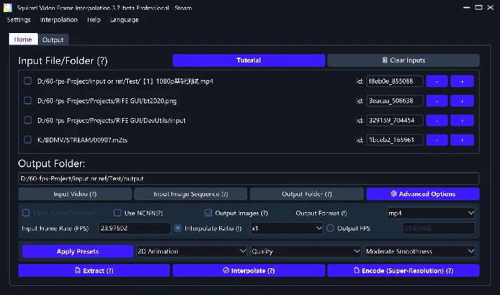 SVFI Squirrel-RIFE Video Frame Interpolation 💎 STEAM