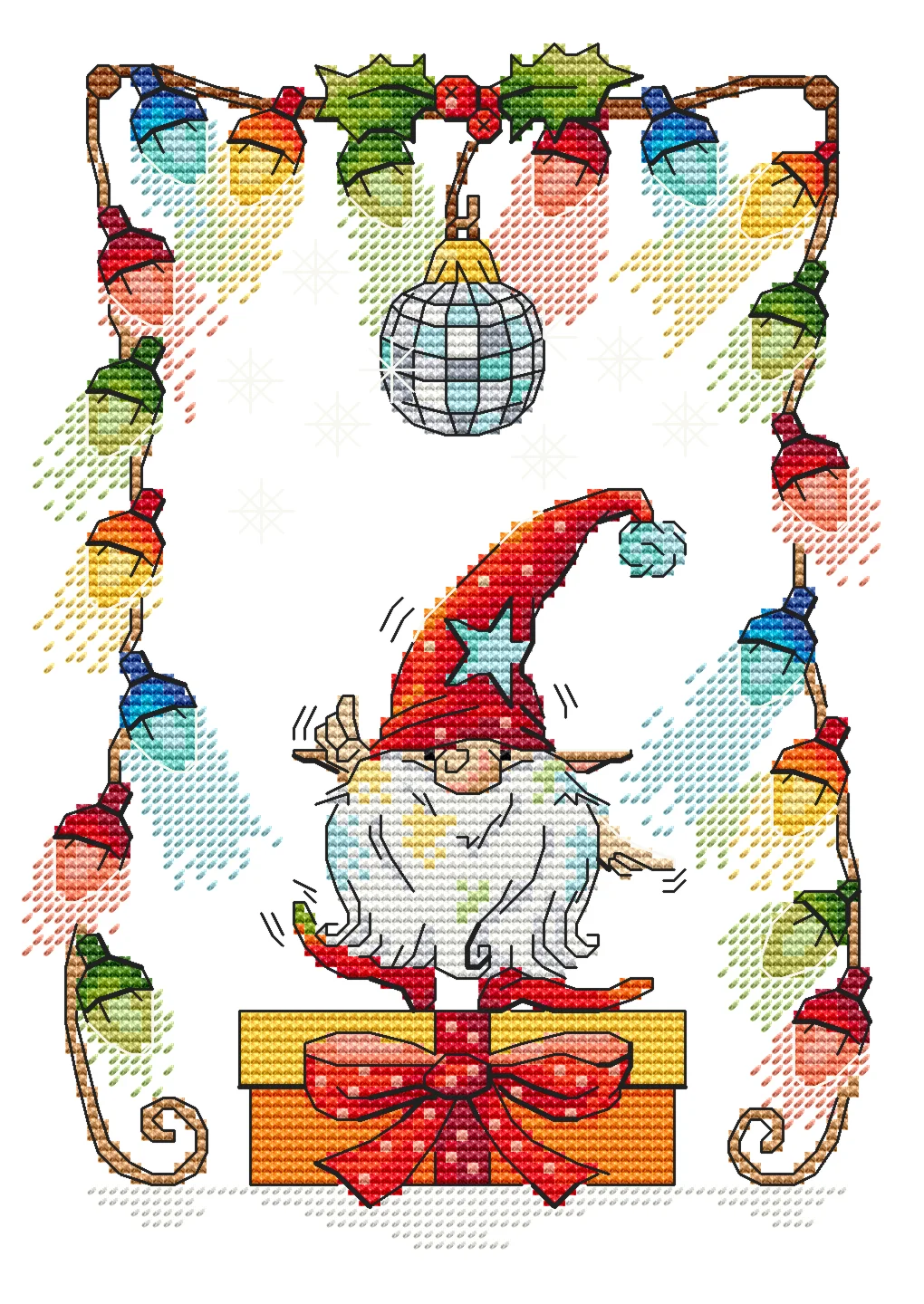 Эксклюзив. схема для вышивки крестом Электрик